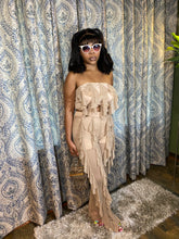 Load image into Gallery viewer, Nude Ruffle Crop Top & Pants Set