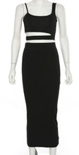 Load image into Gallery viewer, Black High Waist Skirt Set