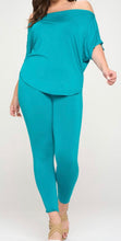 Load image into Gallery viewer, Plus Size Top And Legging Matching Set