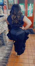 Load image into Gallery viewer, Plus Size High Waisted Black Ruffles Pants