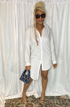 Load image into Gallery viewer, BF Wind Sexy White Pajamas Dress