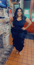 Load image into Gallery viewer, Plus Size High Waisted Black Ruffles Pants