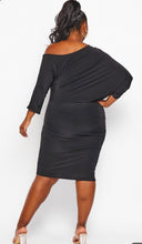 Load image into Gallery viewer, Plus Size Asymmetrical Off Shoulder Dress