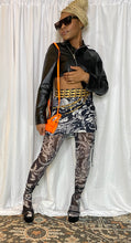 Load image into Gallery viewer, Black/White Mini Skirt With Stocking Set